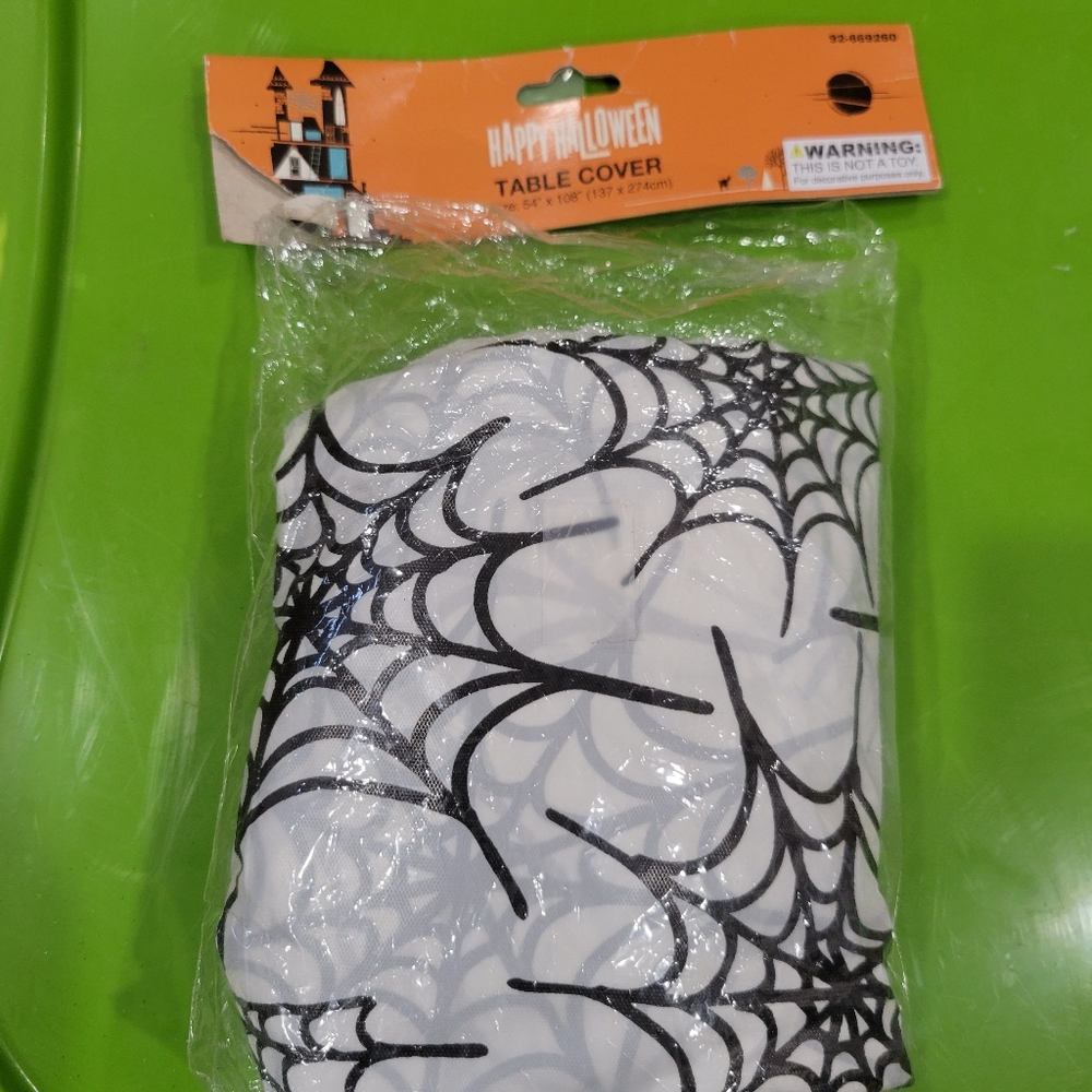 Spider web table cover